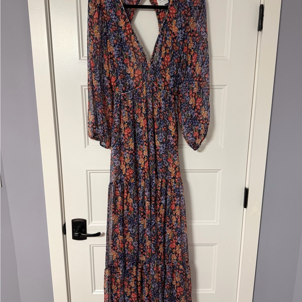 MISA Floral Maxi Dress